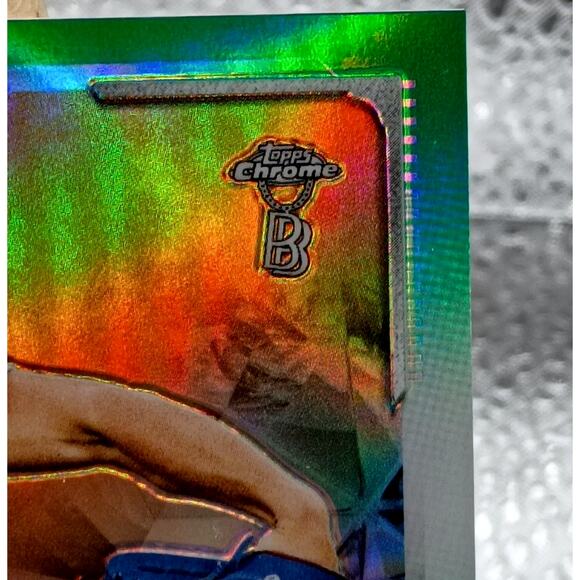 2021 Topps Chrome BEN BALLER #157 Walker Buehler Green Refractor Serial 51/99 - Picture 3 of 6